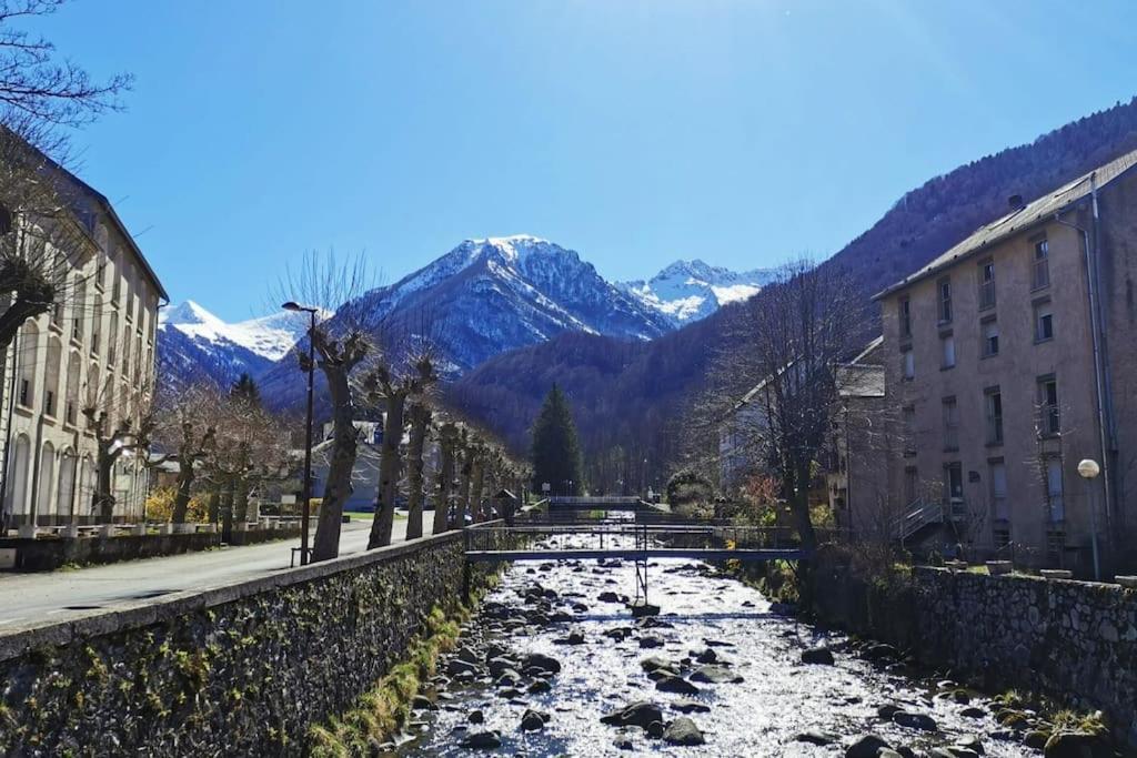 "Le Desman" Confortable T2 A La Montagne Face Aux Thermes Rando, Cure Aulus-les-Bains Luaran gambar
